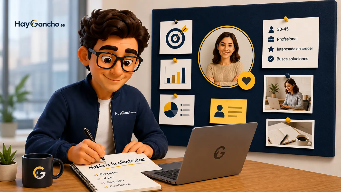 Ganchi planificando una estrategia semanal de contenidos con objetivos claros